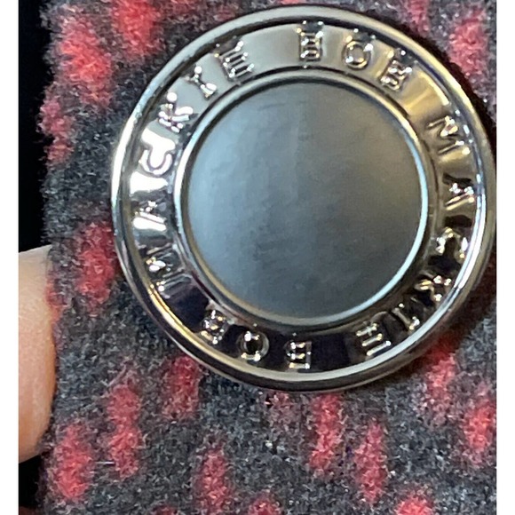 Bob Mackie Wearable Art Ladies M Lines Fleece Jacket Faux Fur Collar - Picture 5 of 7